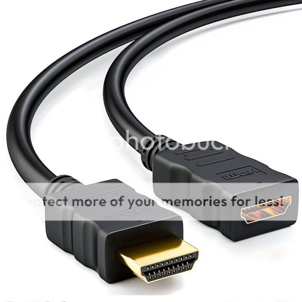 0.5m HDMI Extension Cable Male to Female Lead v1.4 3D Short Extender